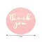 500 Blush Gold 1" Round Self Adhesive Thank You STICKERS DIY Craft Favors Labels